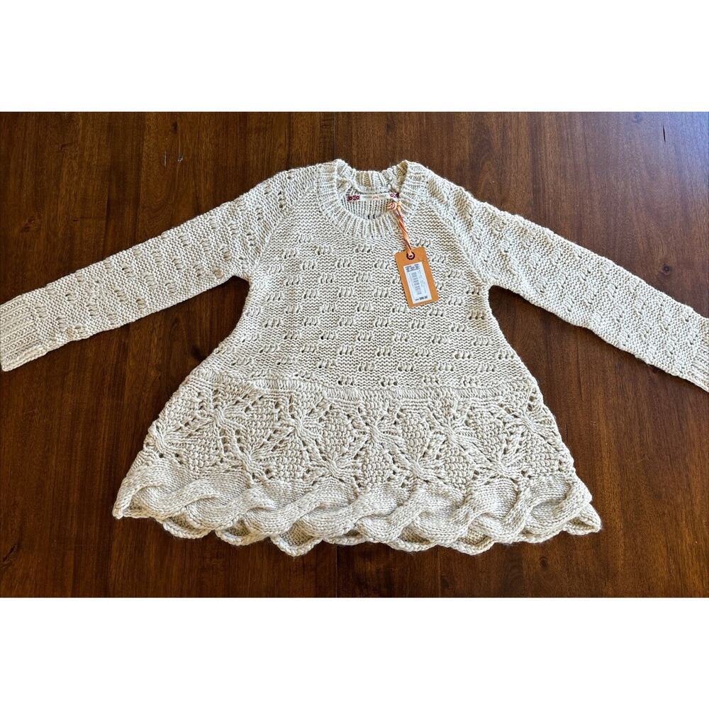 Chelsea & Violet Boho Knit Sweater Soft Chunky Open Knit Sz Medium NWT